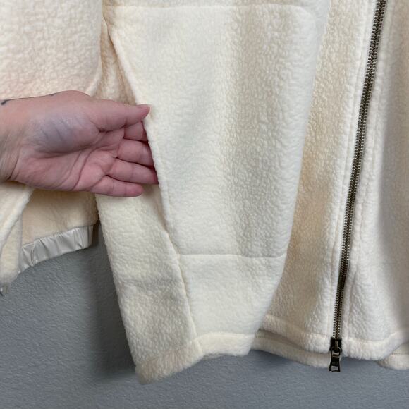 Rhone Aloft Fleece Full Zip Hoodie Cream Size XXL Soft Relaxed Fit NEW - Picture 8 of 11